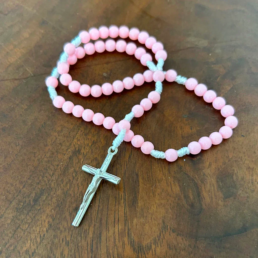 Petit chapelet rose pastel - Image 6